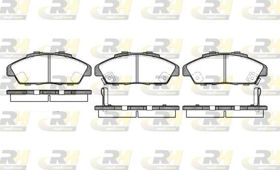 Roadhouse 2341.02 - Kit de plaquettes de frein, frein à disque cwaw.fr