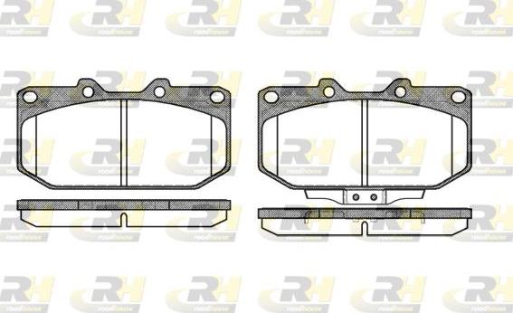 Roadhouse 2348.02 - Kit de plaquettes de frein, frein à disque cwaw.fr