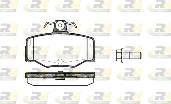 Roadhouse 2343.00 - Kit de plaquettes de frein, frein à disque cwaw.fr