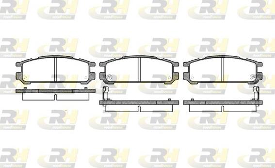 Roadhouse 2342.02 - Kit de plaquettes de frein, frein à disque cwaw.fr