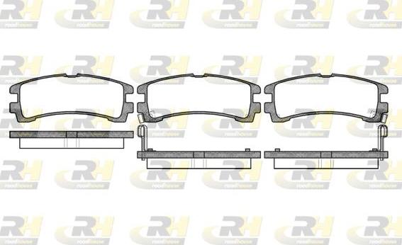 Roadhouse 2347.02 - Kit de plaquettes de frein, frein à disque cwaw.fr