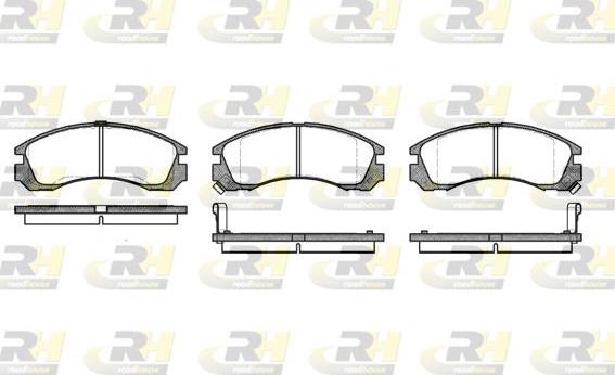 Roadhouse 2354.02 - Kit de plaquettes de frein, frein à disque cwaw.fr