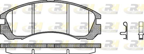 Roadhouse 2354.32 - Kit de plaquettes de frein, frein à disque cwaw.fr