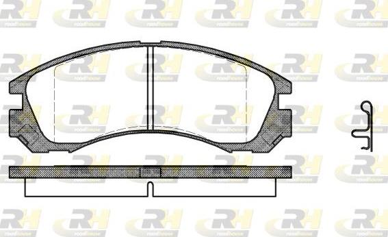 Roadhouse 2354.22 - Kit de plaquettes de frein, frein à disque cwaw.fr