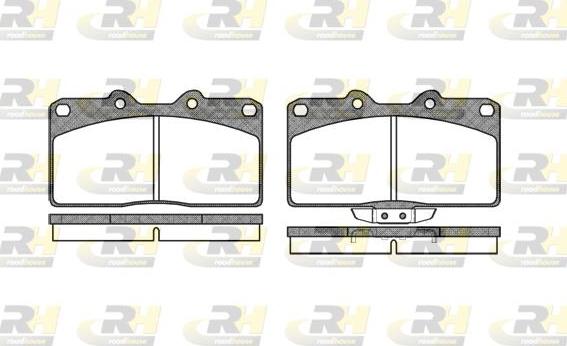 Roadhouse 2355.02 - Kit de plaquettes de frein, frein à disque cwaw.fr