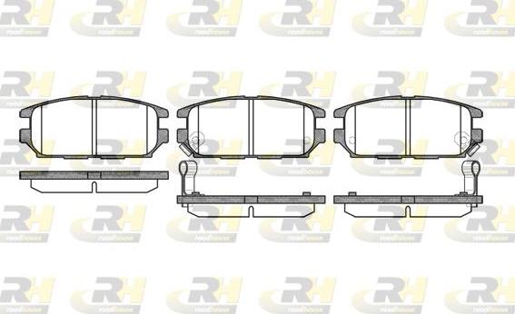 Roadhouse 2356.12 - Kit de plaquettes de frein, frein à disque cwaw.fr