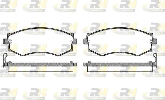 Roadhouse 2350.04 - Kit de plaquettes de frein, frein à disque cwaw.fr