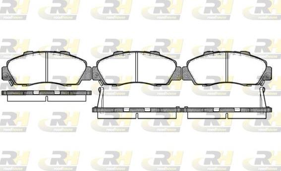 Roadhouse 2351.02 - Kit de plaquettes de frein, frein à disque cwaw.fr