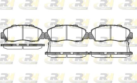 Roadhouse 2351.32 - Kit de plaquettes de frein, frein à disque cwaw.fr