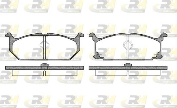 Roadhouse 2358.00 - Kit de plaquettes de frein, frein à disque cwaw.fr