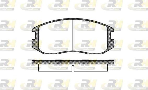 Roadhouse 2357.00 - Kit de plaquettes de frein, frein à disque cwaw.fr