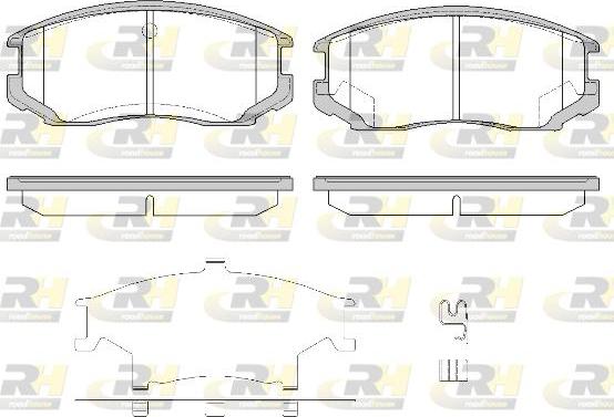 Roadhouse 2357.32 - Kit de plaquettes de frein, frein à disque cwaw.fr