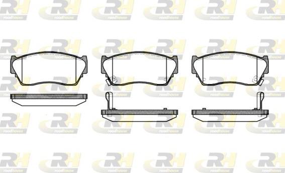 Roadhouse 2364.02 - Kit de plaquettes de frein, frein à disque cwaw.fr