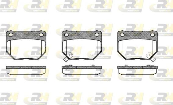 Roadhouse 2365.02 - Kit de plaquettes de frein, frein à disque cwaw.fr