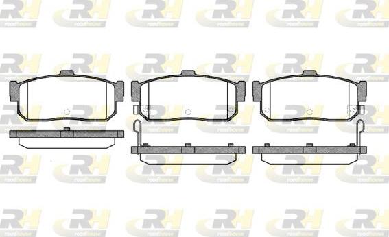 Roadhouse 2366.22 - Kit de plaquettes de frein, frein à disque cwaw.fr