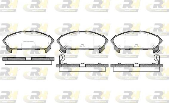 Roadhouse 2360.02 - Kit de plaquettes de frein, frein à disque cwaw.fr