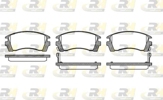 Roadhouse 2363.02 - Kit de plaquettes de frein, frein à disque cwaw.fr