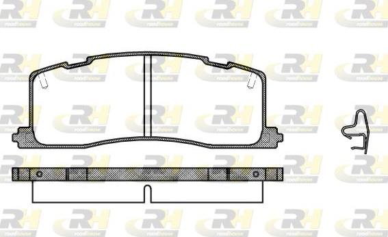 Roadhouse 2367.00 - Kit de plaquettes de frein, frein à disque cwaw.fr