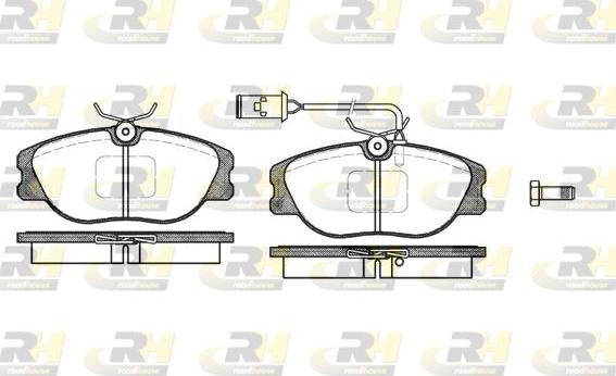 Roadhouse 2305.02 - Kit de plaquettes de frein, frein à disque cwaw.fr