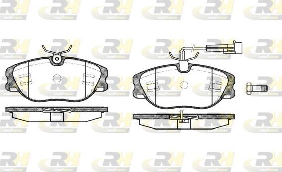 Roadhouse 2305.72 - Kit de plaquettes de frein, frein à disque cwaw.fr