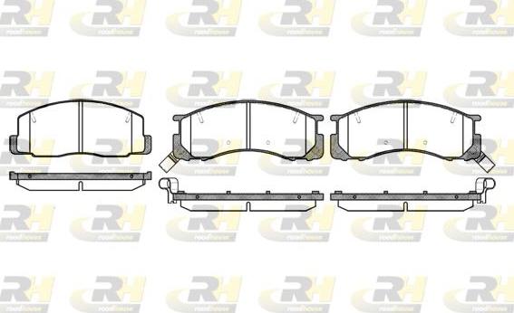 Roadhouse 2306.32 - Kit de plaquettes de frein, frein à disque cwaw.fr