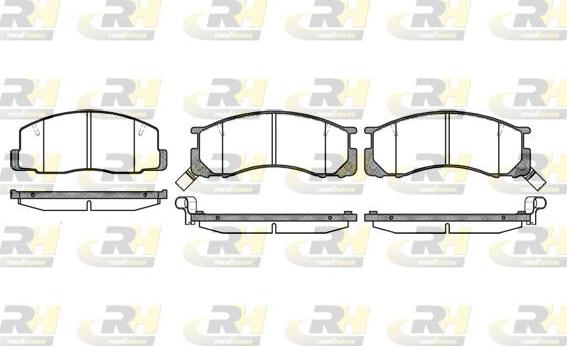 Roadhouse 2306.22 - Kit de plaquettes de frein, frein à disque cwaw.fr