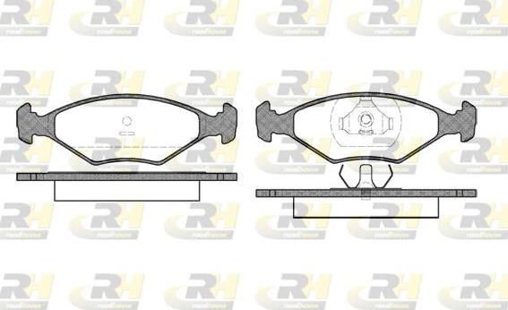 Roadhouse 2301.00 - Kit de plaquettes de frein, frein à disque cwaw.fr