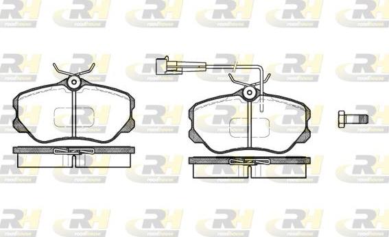 Roadhouse 2303.02 - Kit de plaquettes de frein, frein à disque cwaw.fr