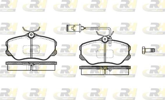 Roadhouse 2303.12 - Kit de plaquettes de frein, frein à disque cwaw.fr