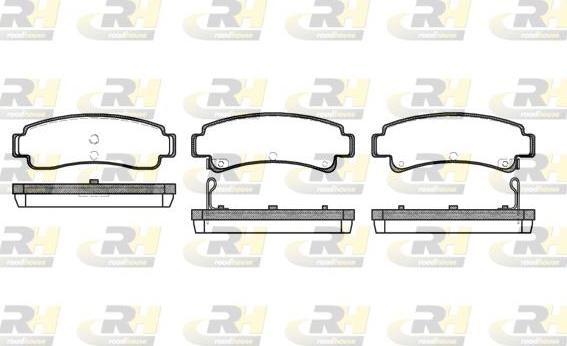 Roadhouse 2302.02 - Kit de plaquettes de frein, frein à disque cwaw.fr