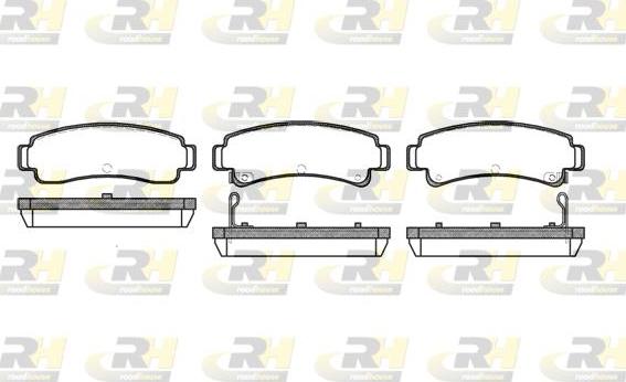 Roadhouse 2302.12 - Kit de plaquettes de frein, frein à disque cwaw.fr