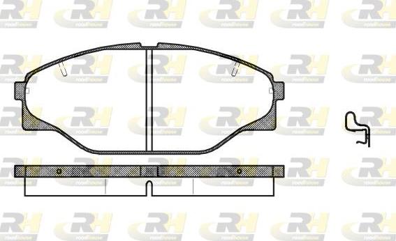 Roadhouse 2314.04 - Kit de plaquettes de frein, frein à disque cwaw.fr