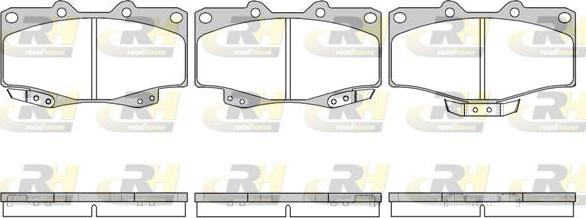 Roadhouse 2315.04 - Kit de plaquettes de frein, frein à disque cwaw.fr