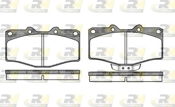 Roadhouse 2315.02 - Kit de plaquettes de frein, frein à disque cwaw.fr