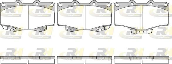 Roadhouse 2315.14 - Kit de plaquettes de frein, frein à disque cwaw.fr