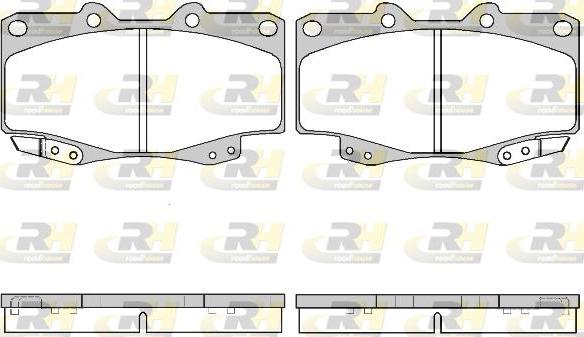 Roadhouse 2315.22 - Kit de plaquettes de frein, frein à disque cwaw.fr