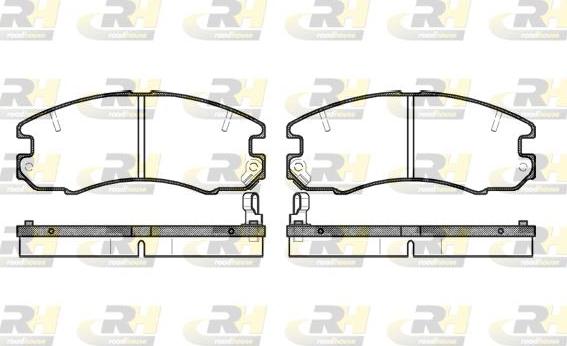 Roadhouse 2316.04 - Kit de plaquettes de frein, frein à disque cwaw.fr