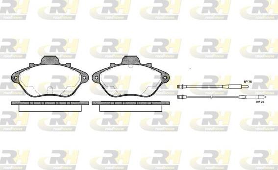 Roadhouse 2310.04 - Kit de plaquettes de frein, frein à disque cwaw.fr