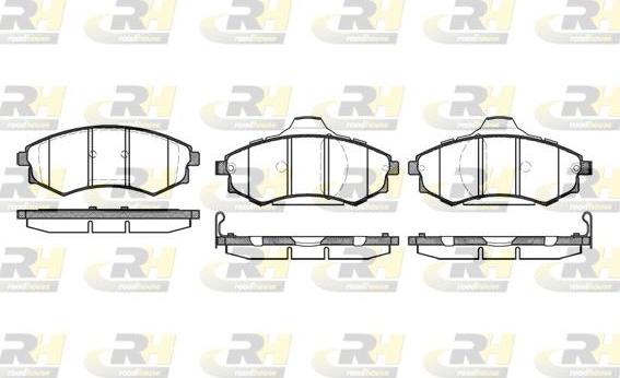 Roadhouse 2318.92 - Kit de plaquettes de frein, frein à disque cwaw.fr