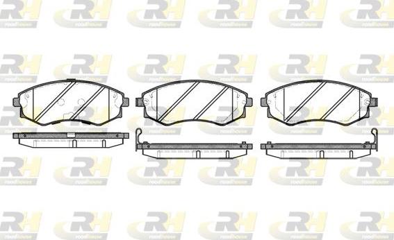 Roadhouse 2318.42 - Kit de plaquettes de frein, frein à disque cwaw.fr