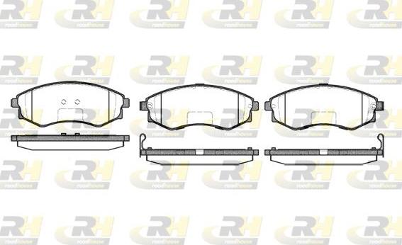 Roadhouse 2318.52 - Kit de plaquettes de frein, frein à disque cwaw.fr