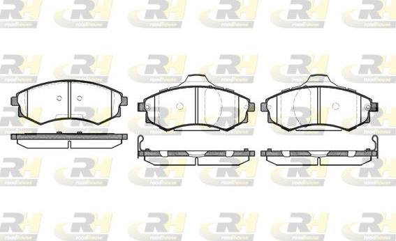 Roadhouse 2318.05 - Kit de plaquettes de frein, frein à disque cwaw.fr