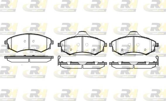 Roadhouse 2318.06 - Kit de plaquettes de frein, frein à disque cwaw.fr