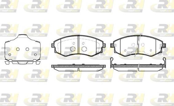 Roadhouse 2318.03 - Kit de plaquettes de frein, frein à disque cwaw.fr