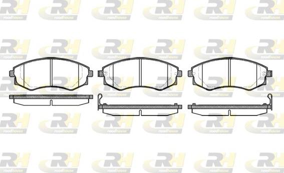 Roadhouse 2318.12 - Kit de plaquettes de frein, frein à disque cwaw.fr