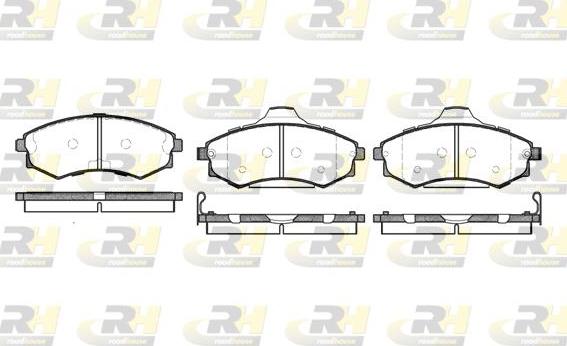 Roadhouse 2318.82 - Kit de plaquettes de frein, frein à disque cwaw.fr