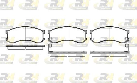 Roadhouse 2313.02 - Kit de plaquettes de frein, frein à disque cwaw.fr