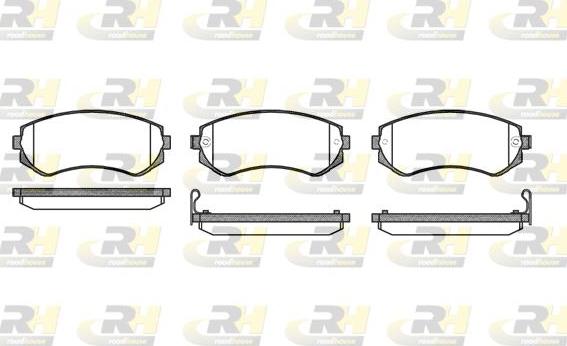 Roadhouse 2317.12 - Kit de plaquettes de frein, frein à disque cwaw.fr