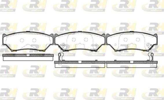 Roadhouse 2389.12 - Kit de plaquettes de frein, frein à disque cwaw.fr