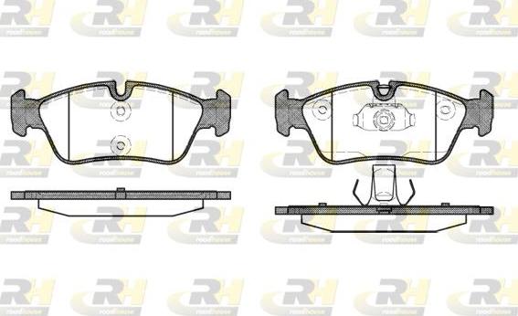 Roadhouse 2384.40 - Kit de plaquettes de frein, frein à disque cwaw.fr